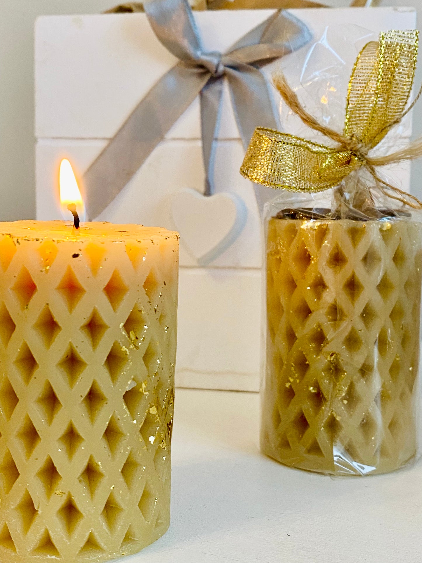 Beeswax candle