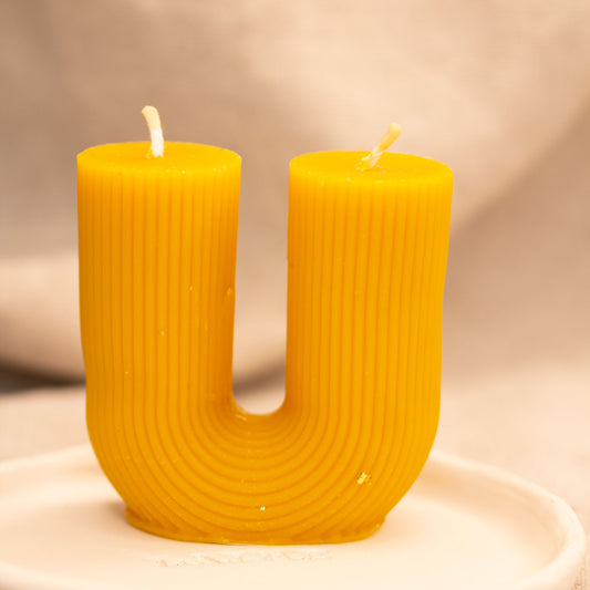 Beeswax candle