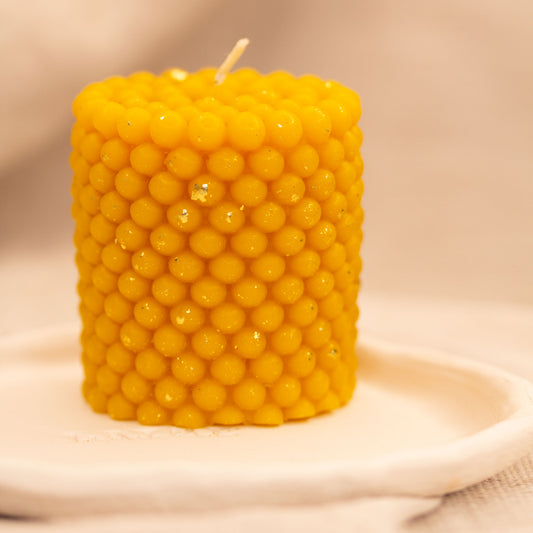 Beeswax candle