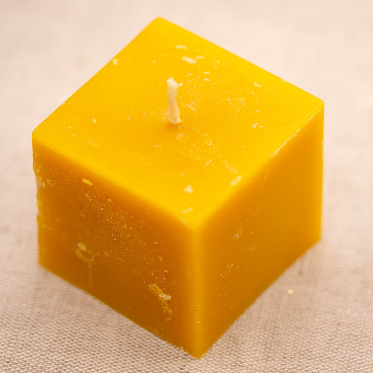 Beeswax candle Cube