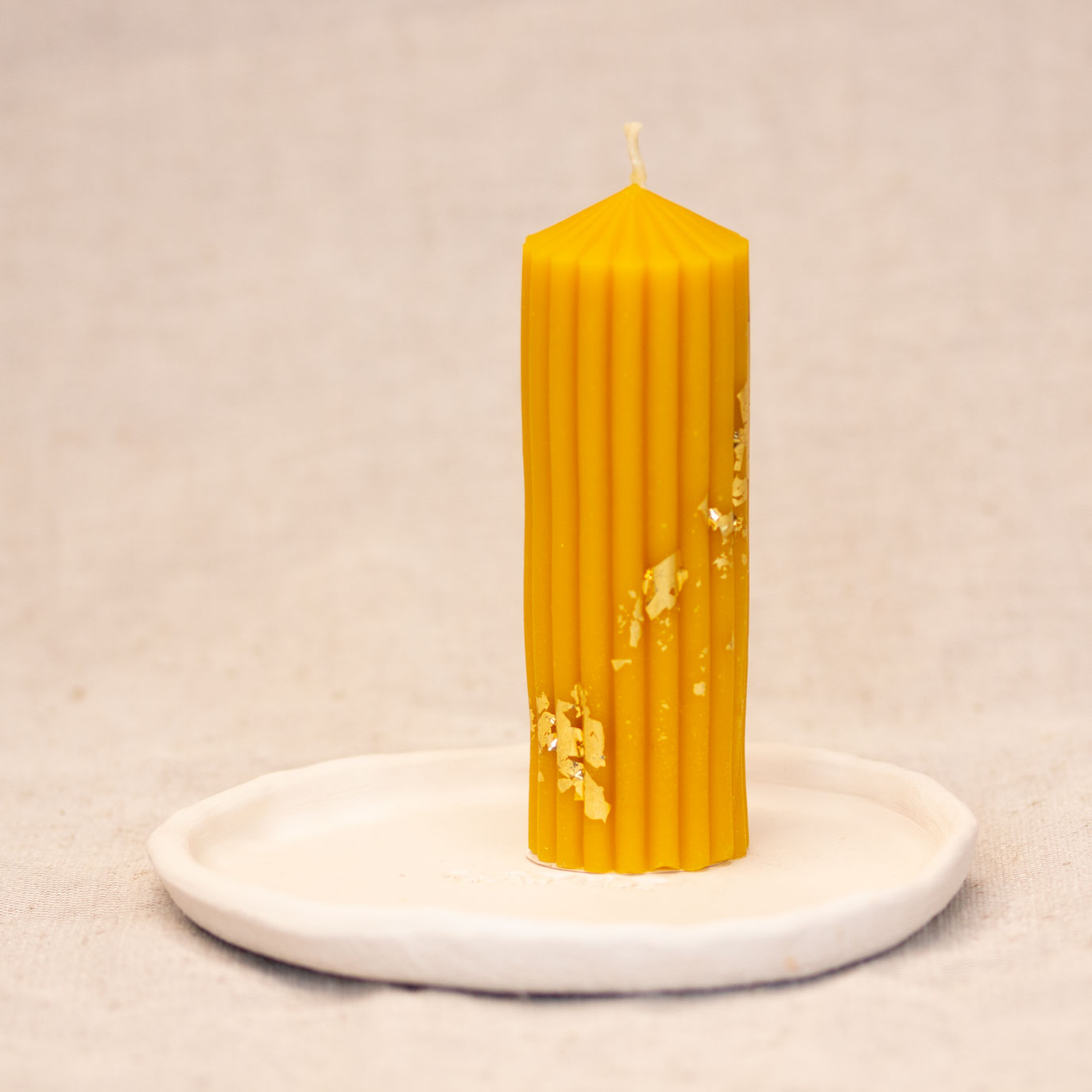 Beeswax candle Scandinavian Style