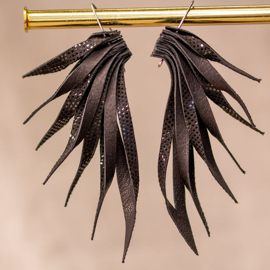 Leather earrings