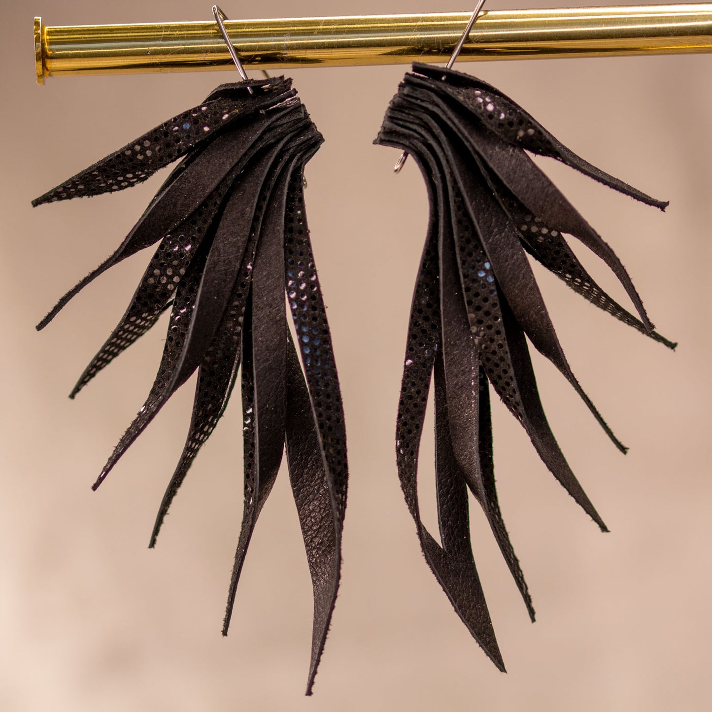 Leather earrings