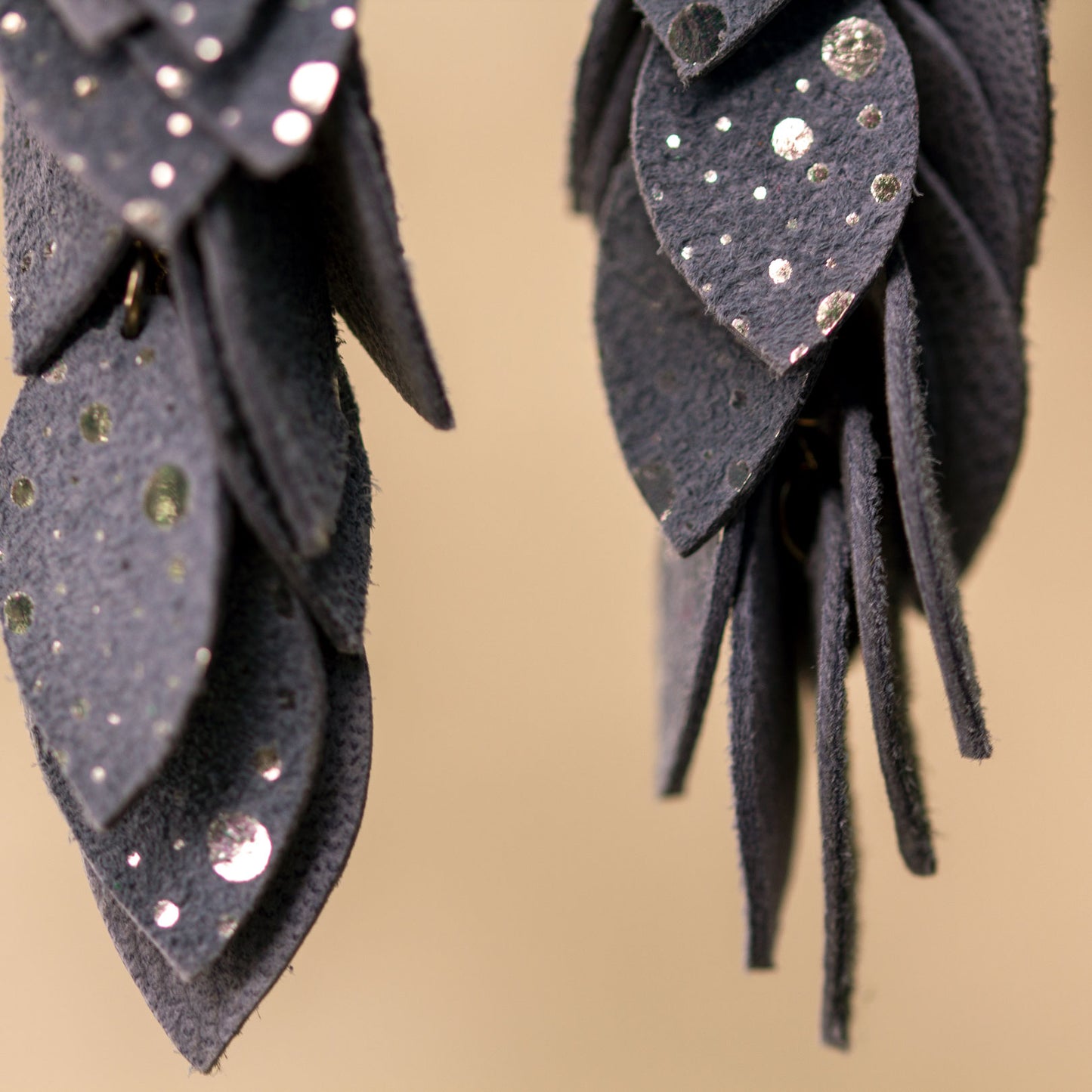 Leather earrings