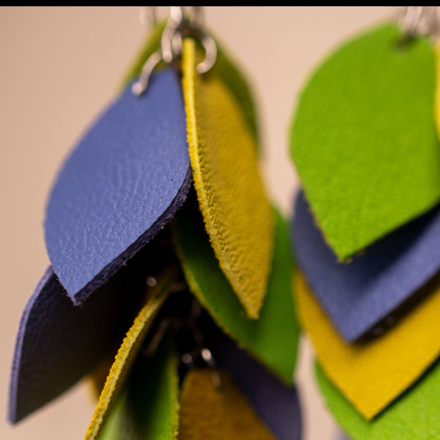 Leather earrings