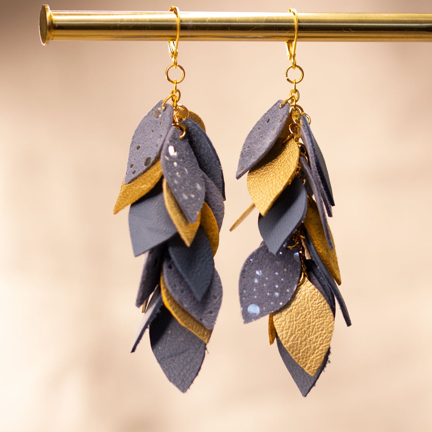 Leather earrings