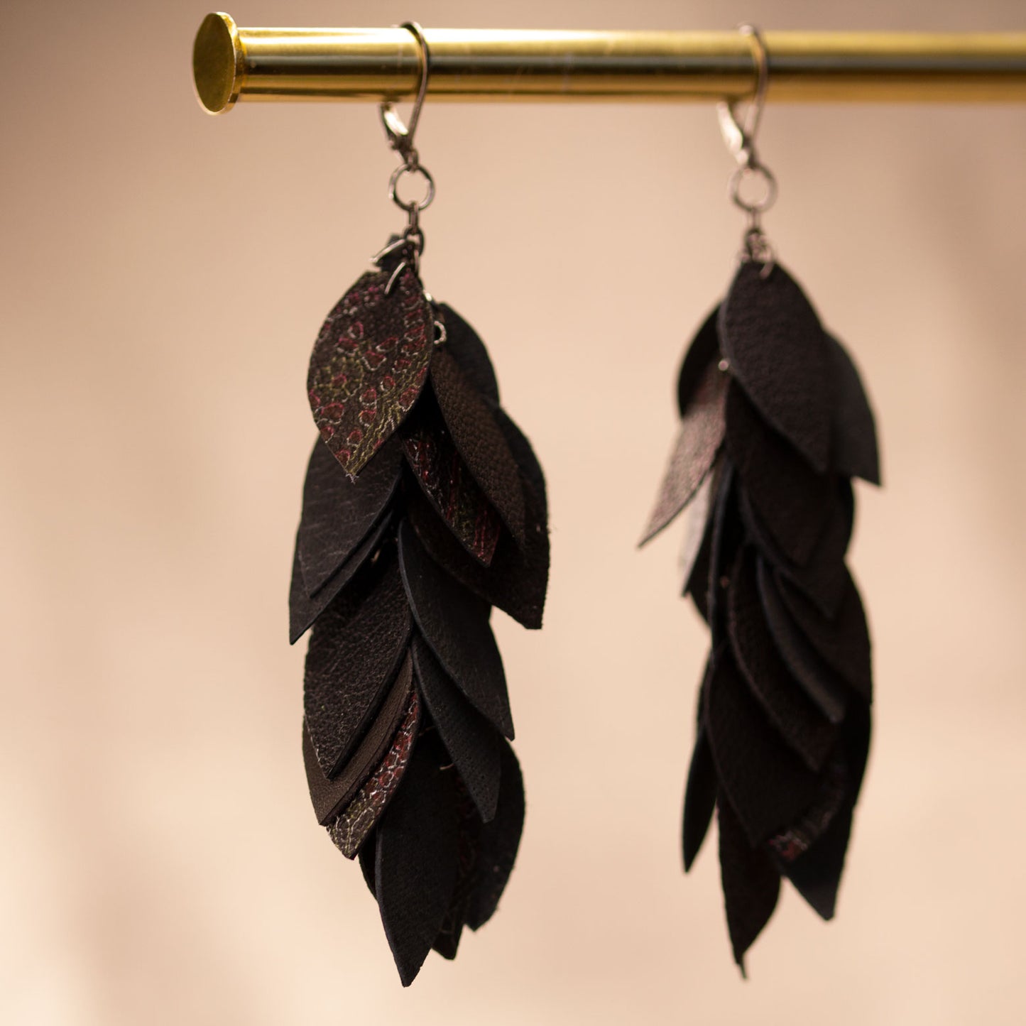 Leather earrings