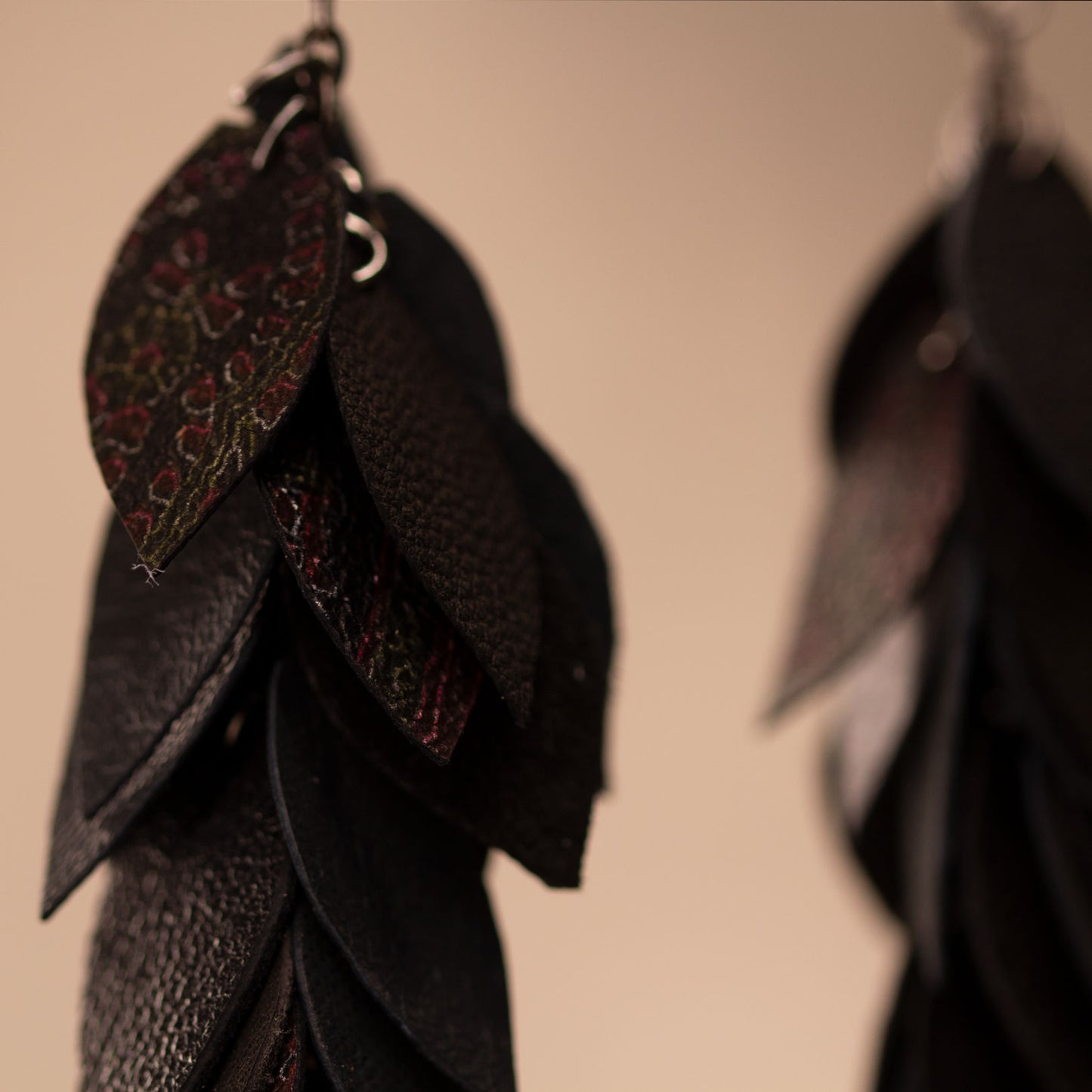 Leather earrings