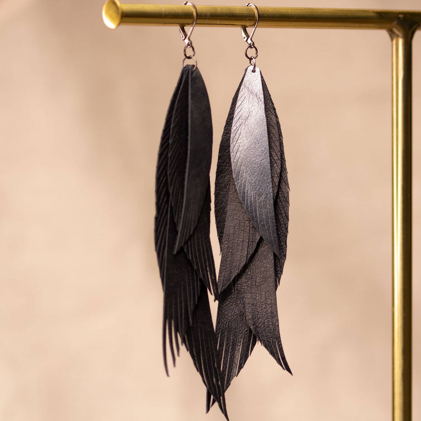 Leather earrings