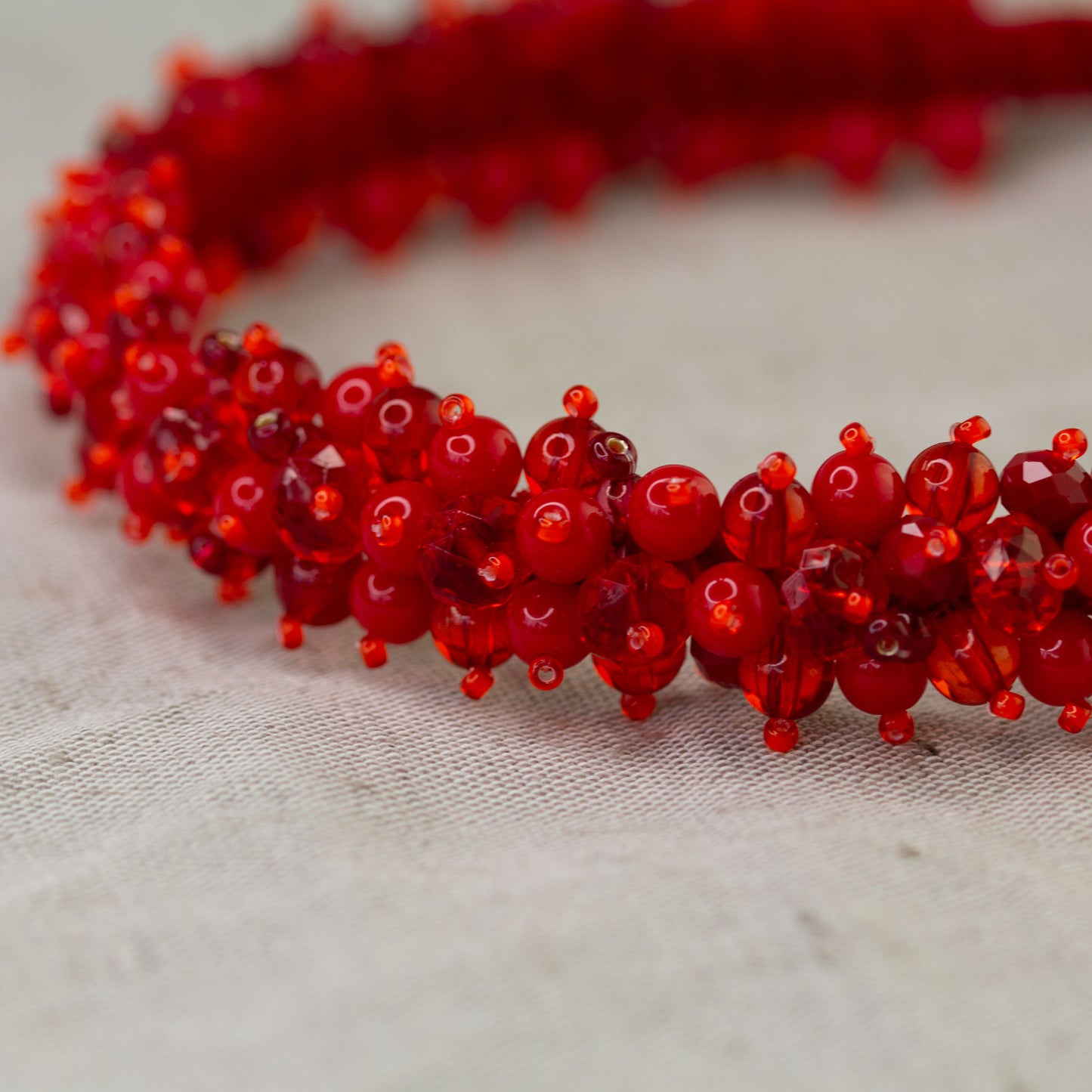 Beaded hair band