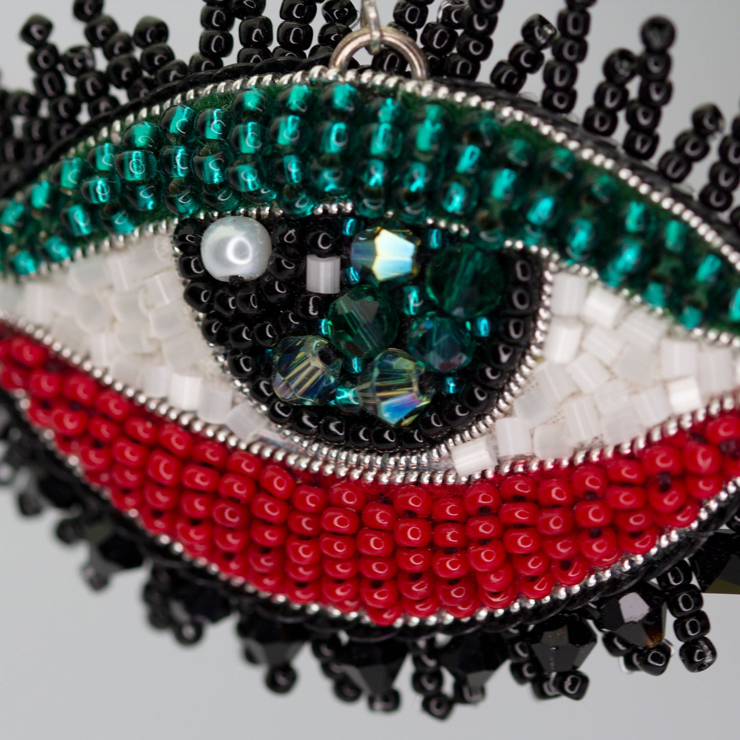 Beaded earrings Eyes