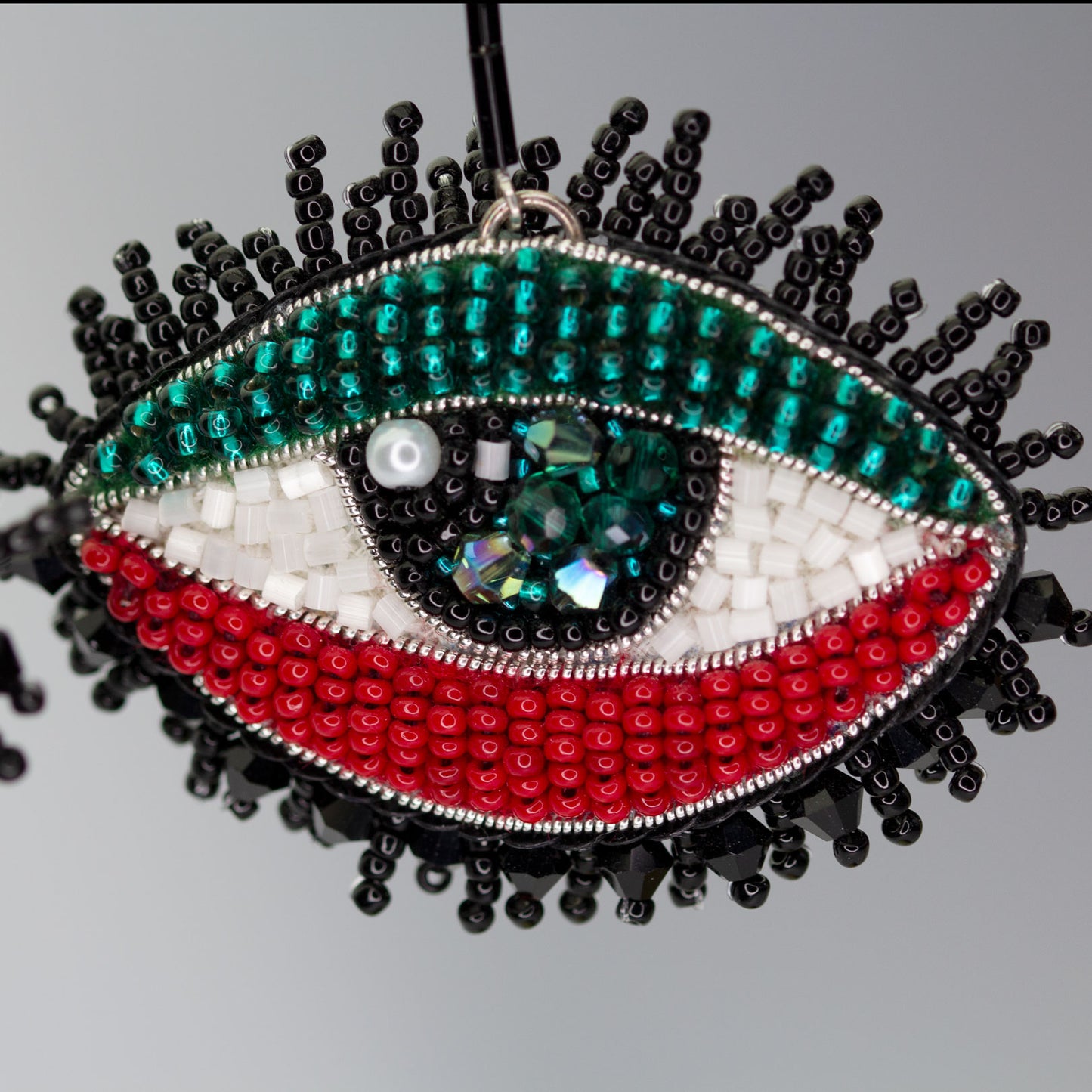 Beaded earrings Eyes