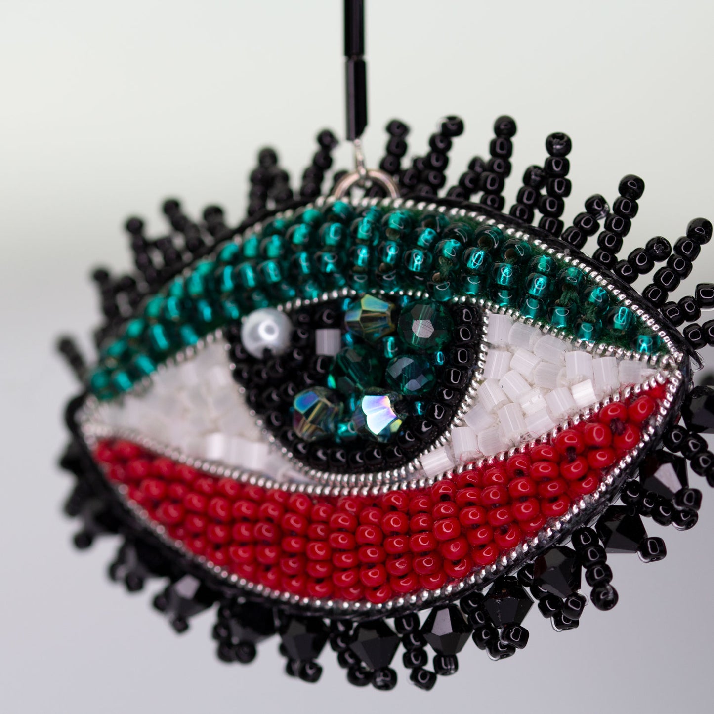 Beaded earrings Eyes