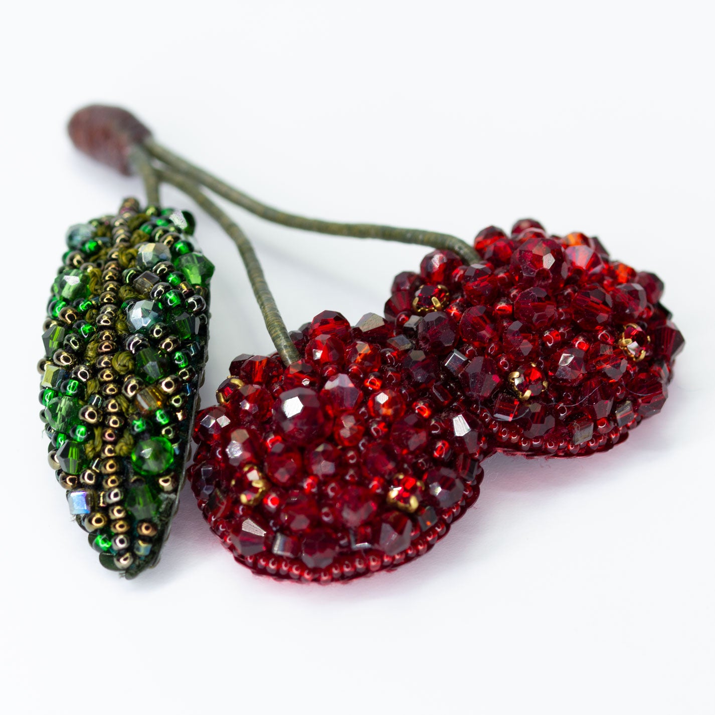 Beaded brooch