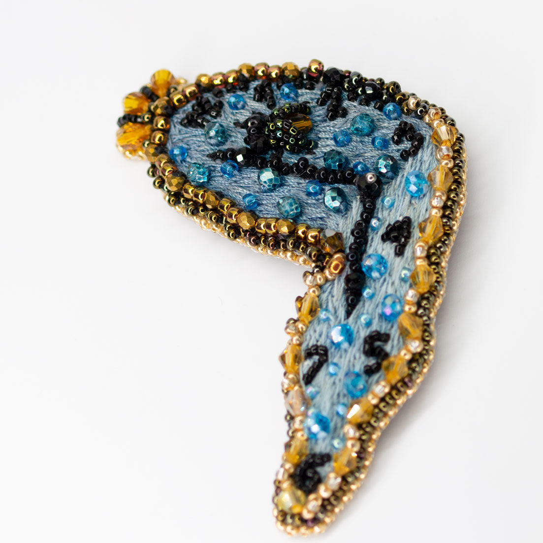 Beaded brooch