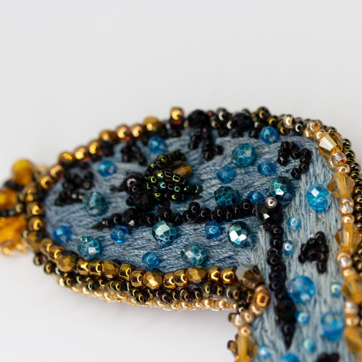 Beaded brooch