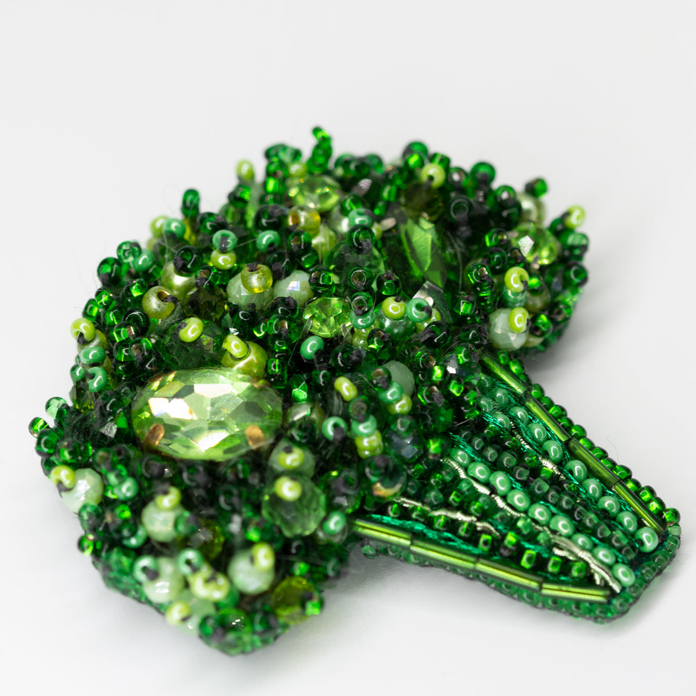 Beaded brooch