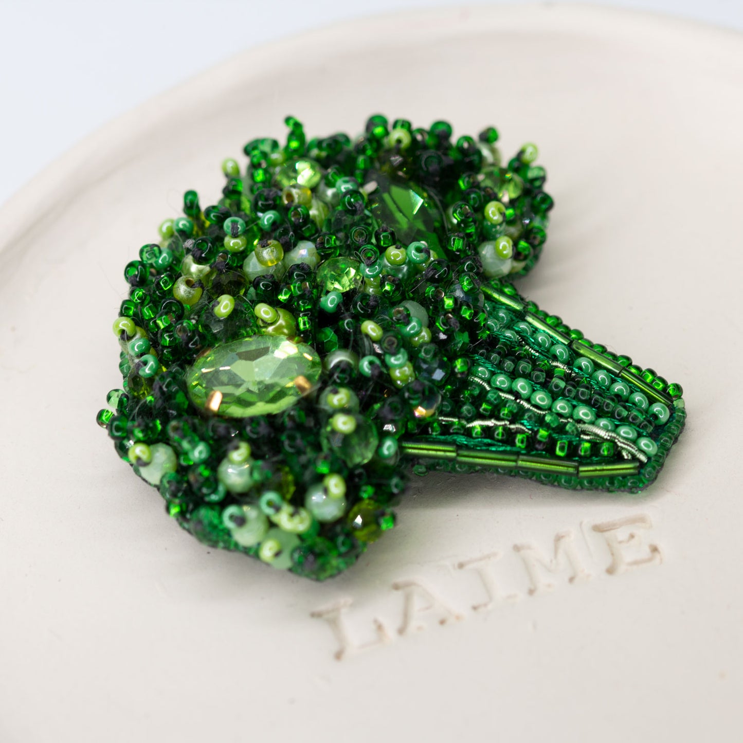 Beaded brooch