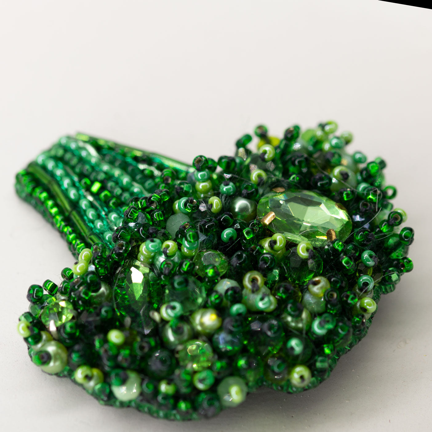 Beaded brooch