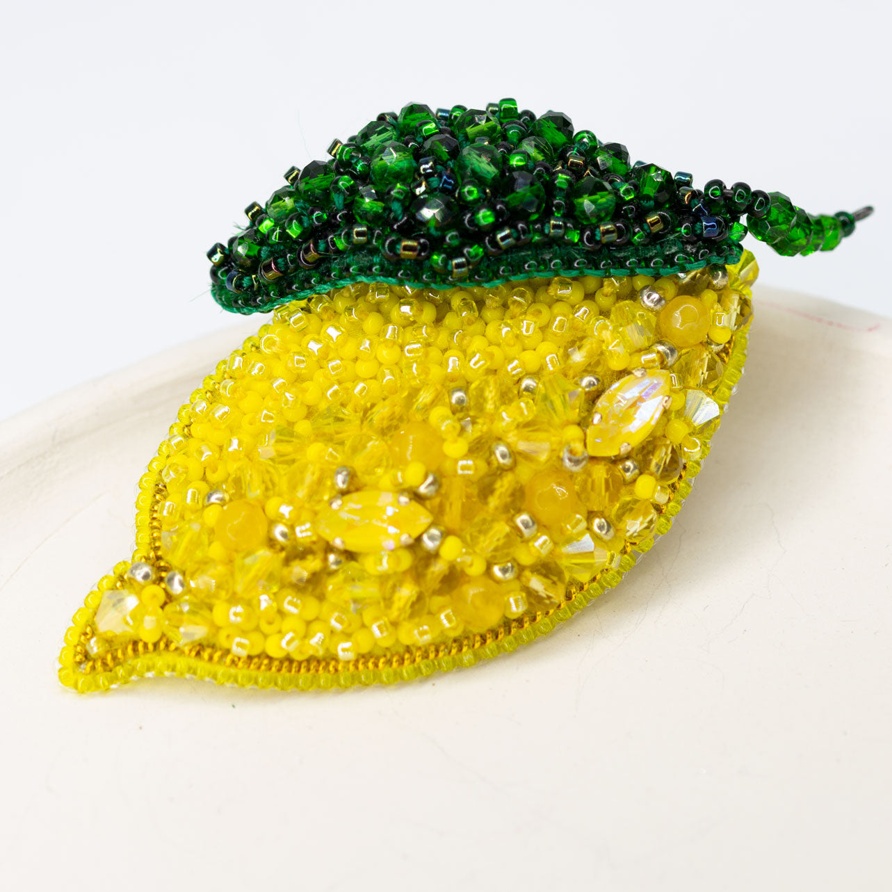 Beaded brooch