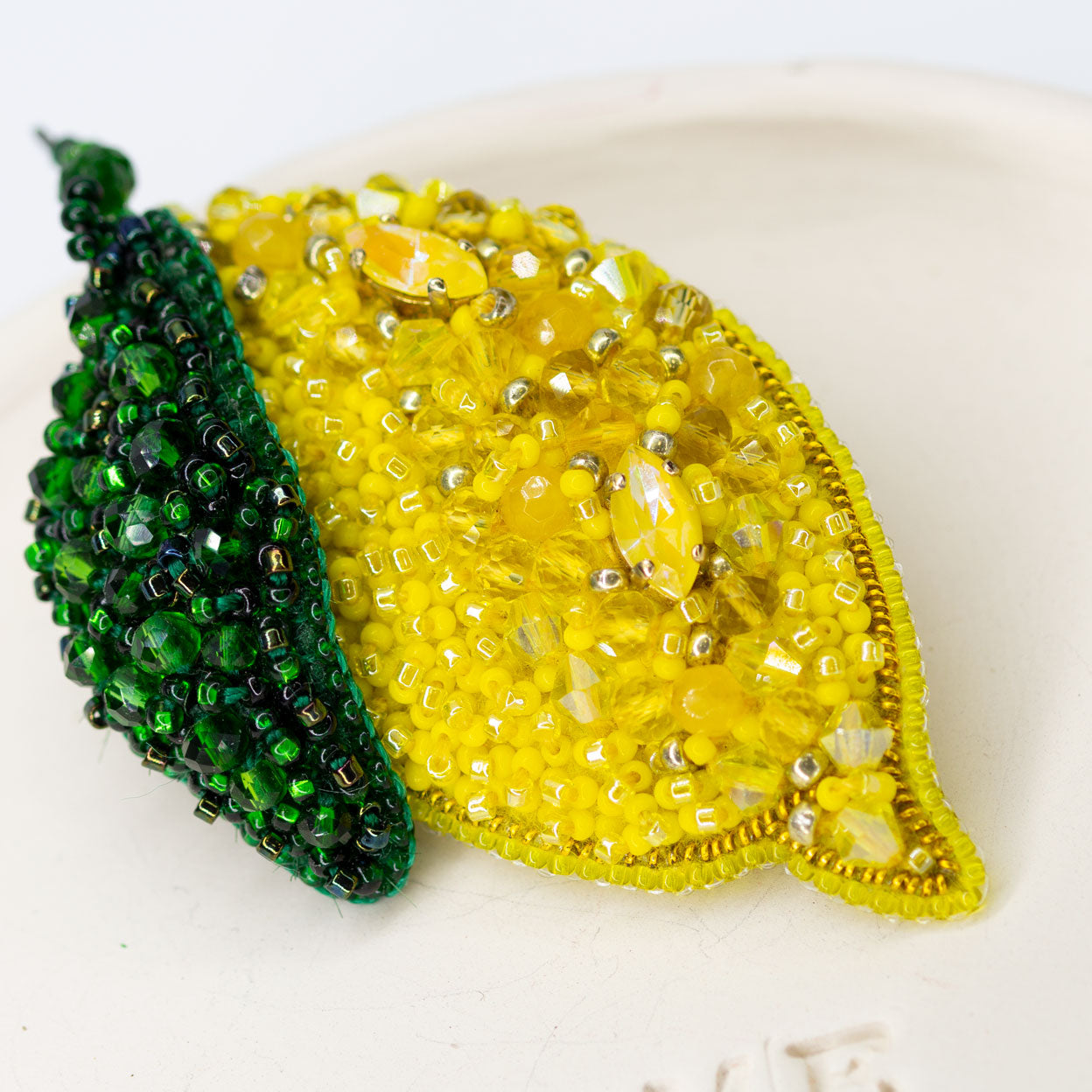 Beaded brooch