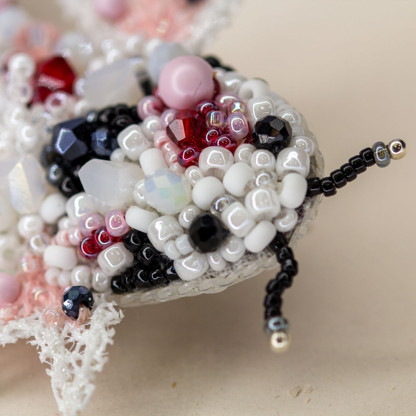 Beaded brooch