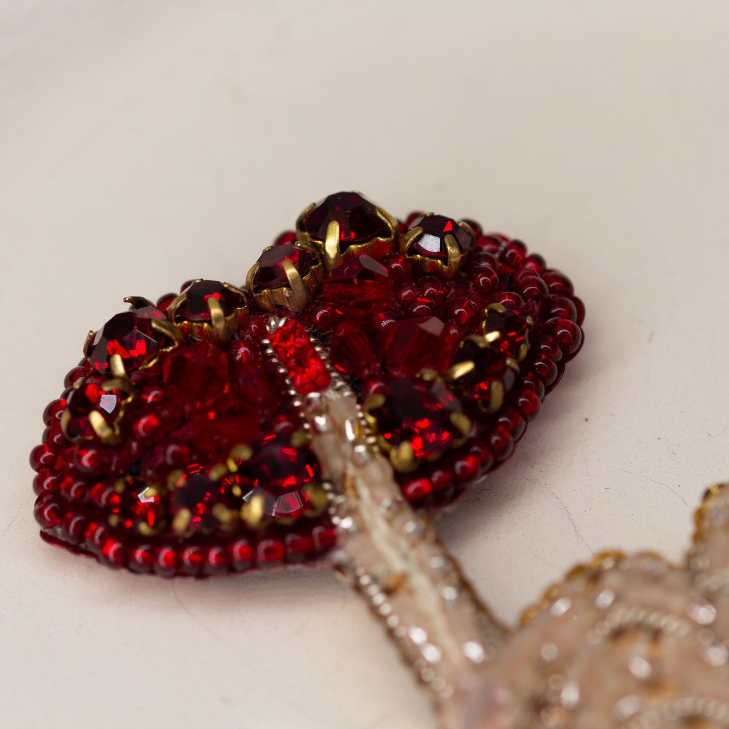 Beaded brooch