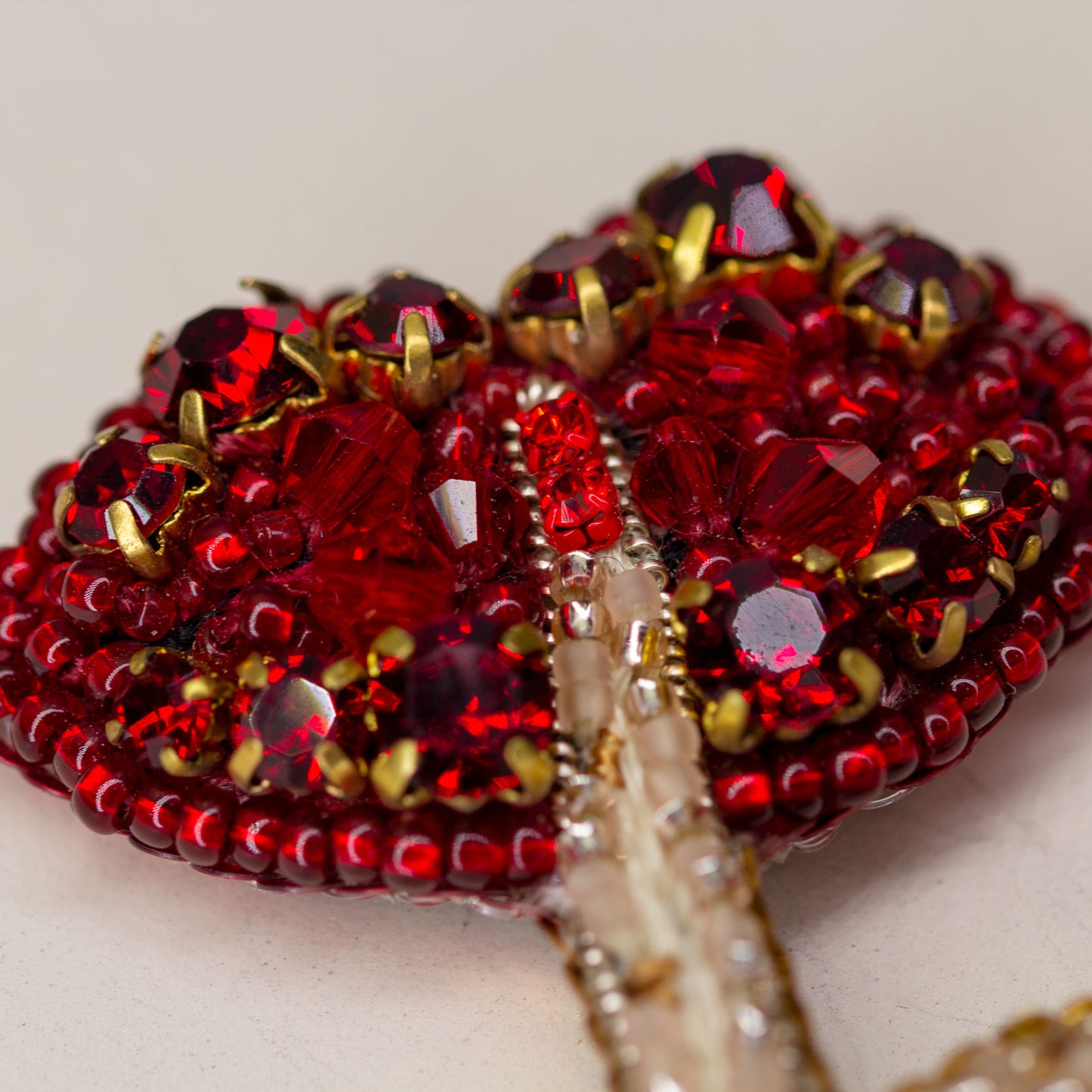 Beaded brooch