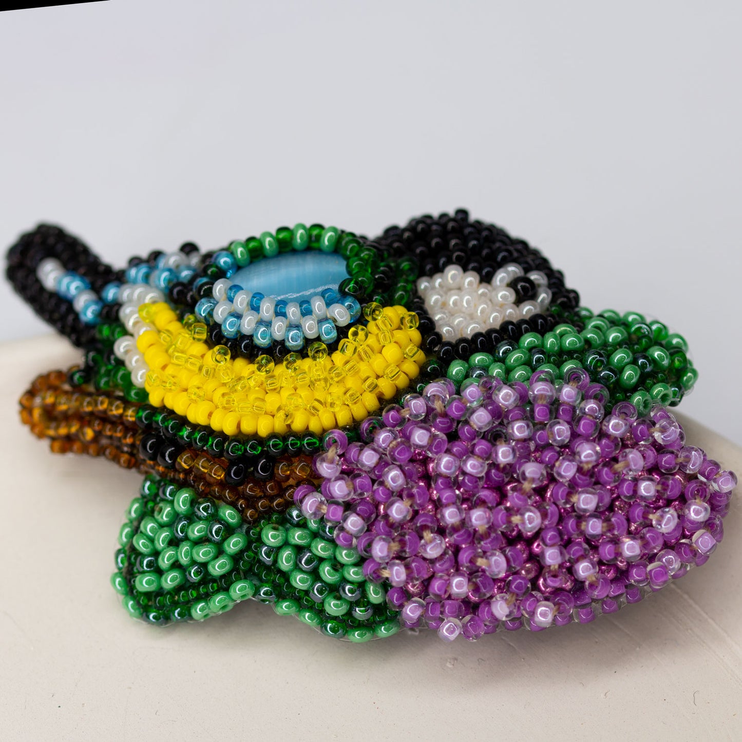 Beaded brooch