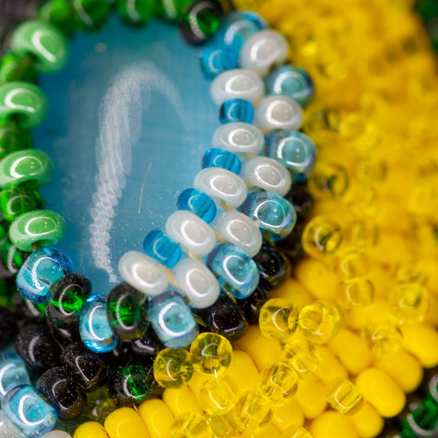 Beaded brooch