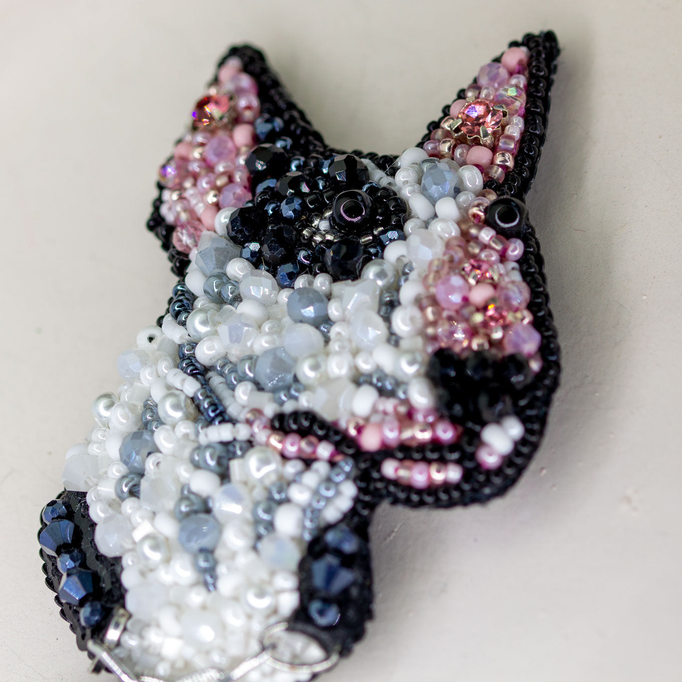 Beaded brooch