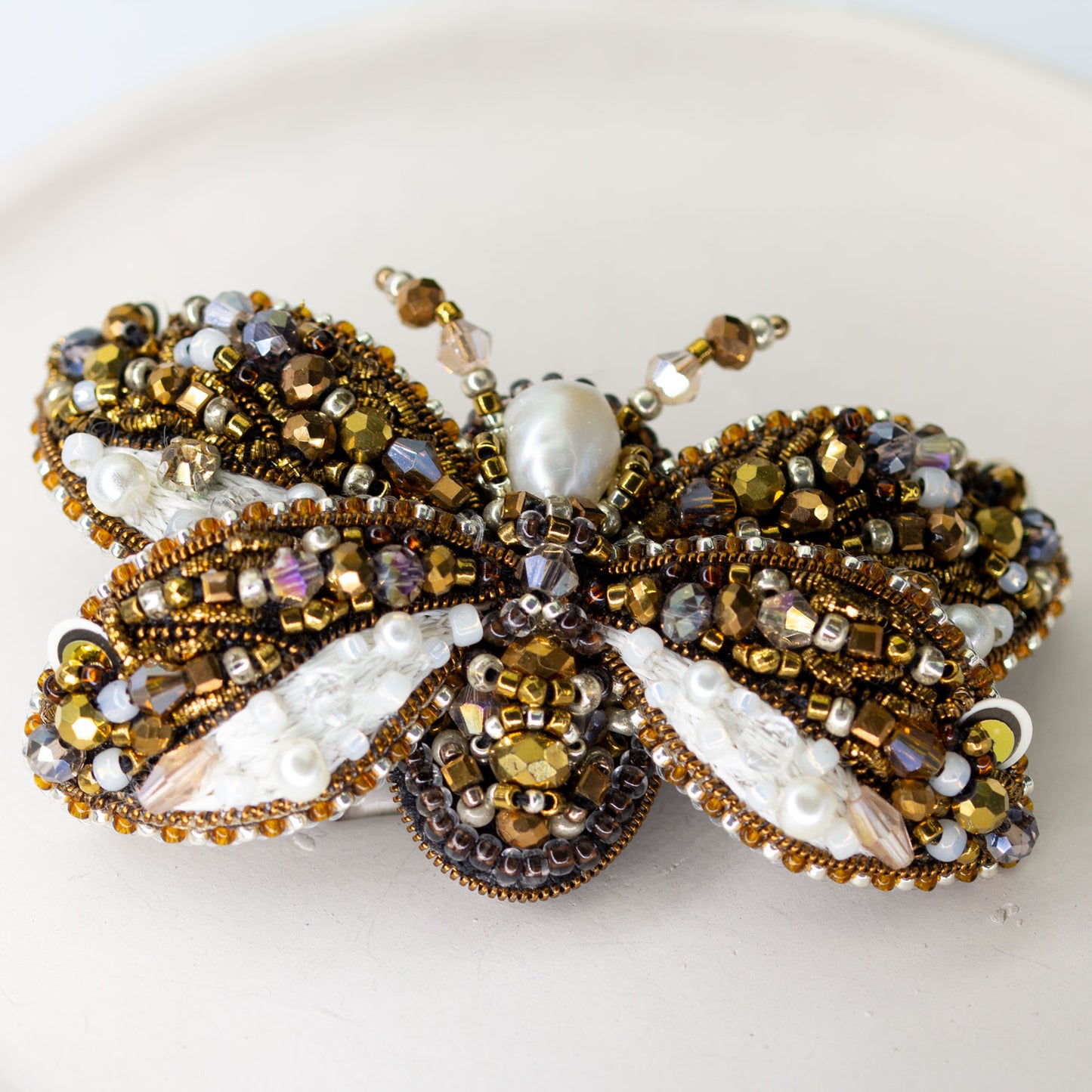 Beaded brooch