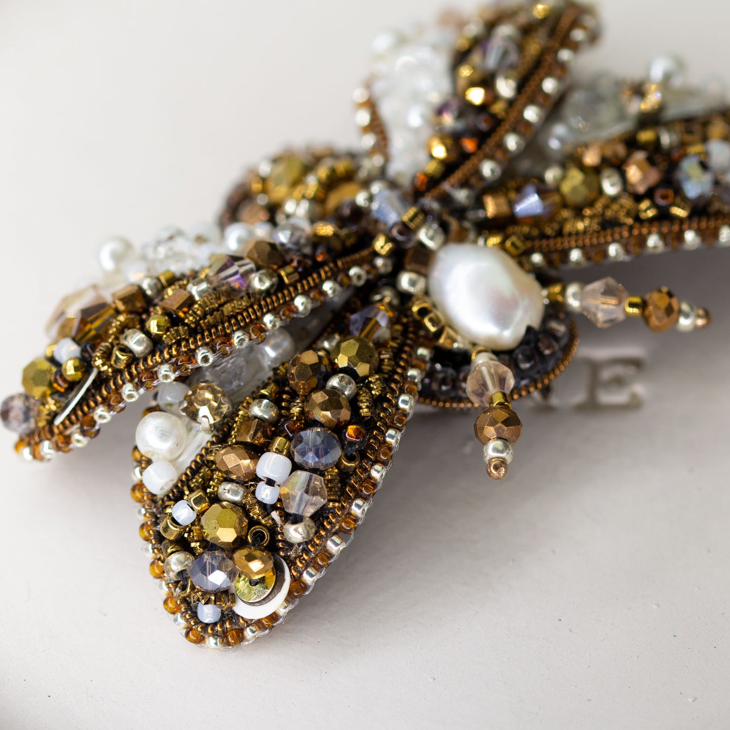 Beaded brooch