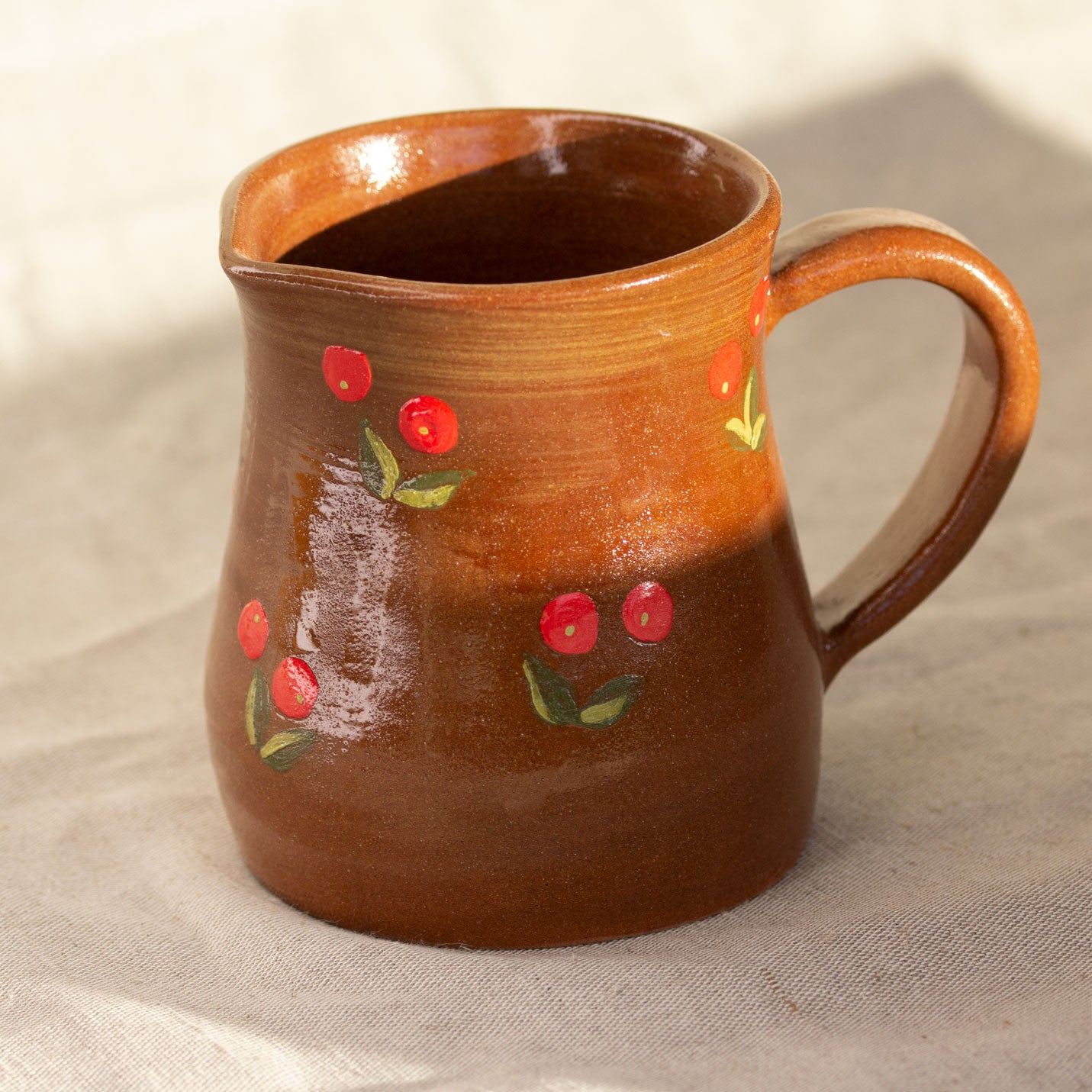 Ceramic dishes set with Cranberries