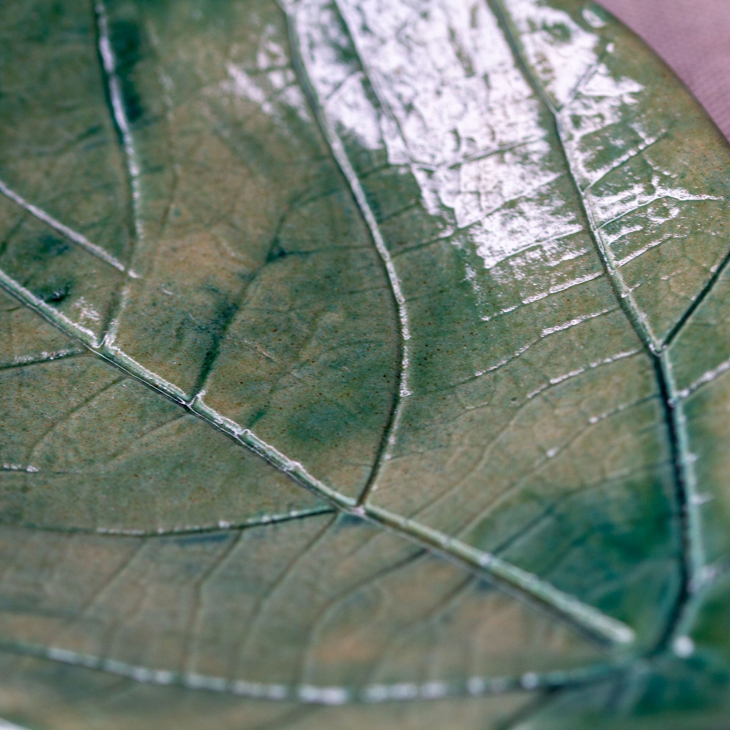 Ceramic plate Leaf