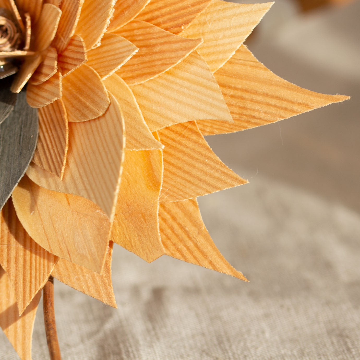 Wooden flowers