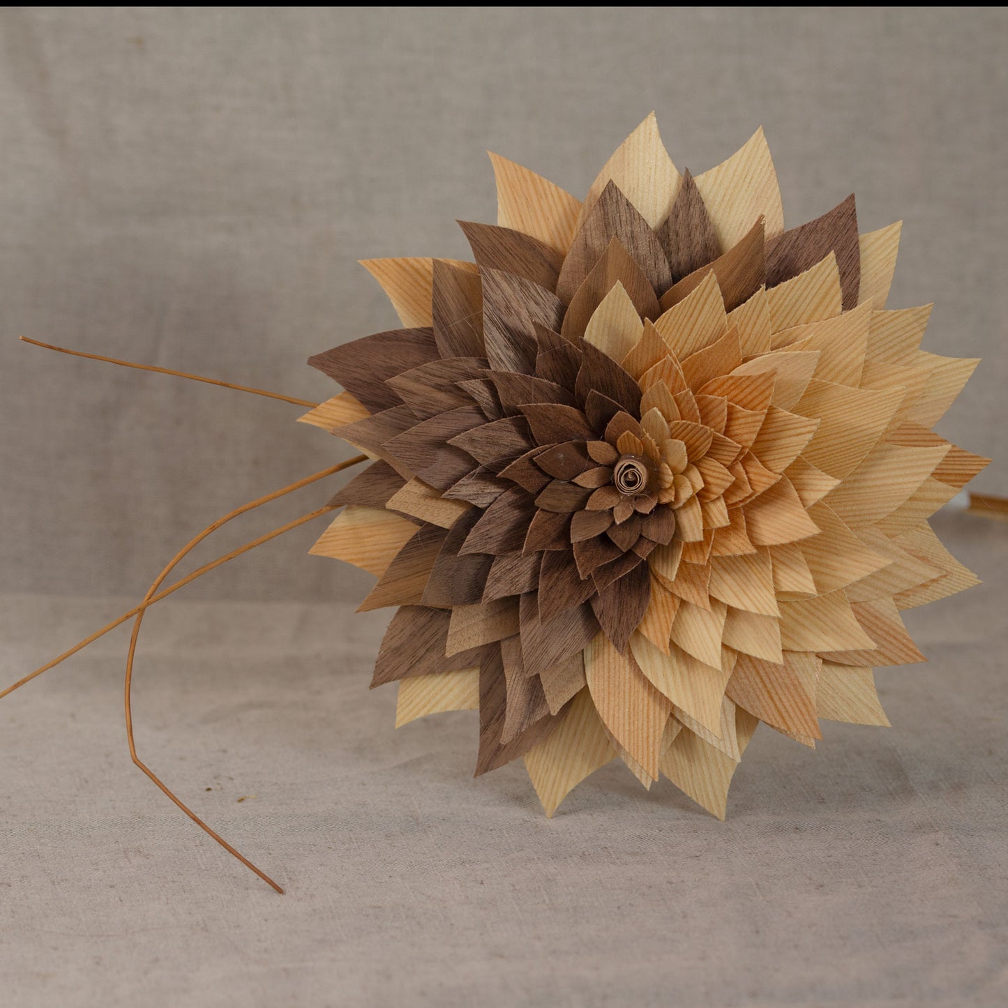 Wooden flowers