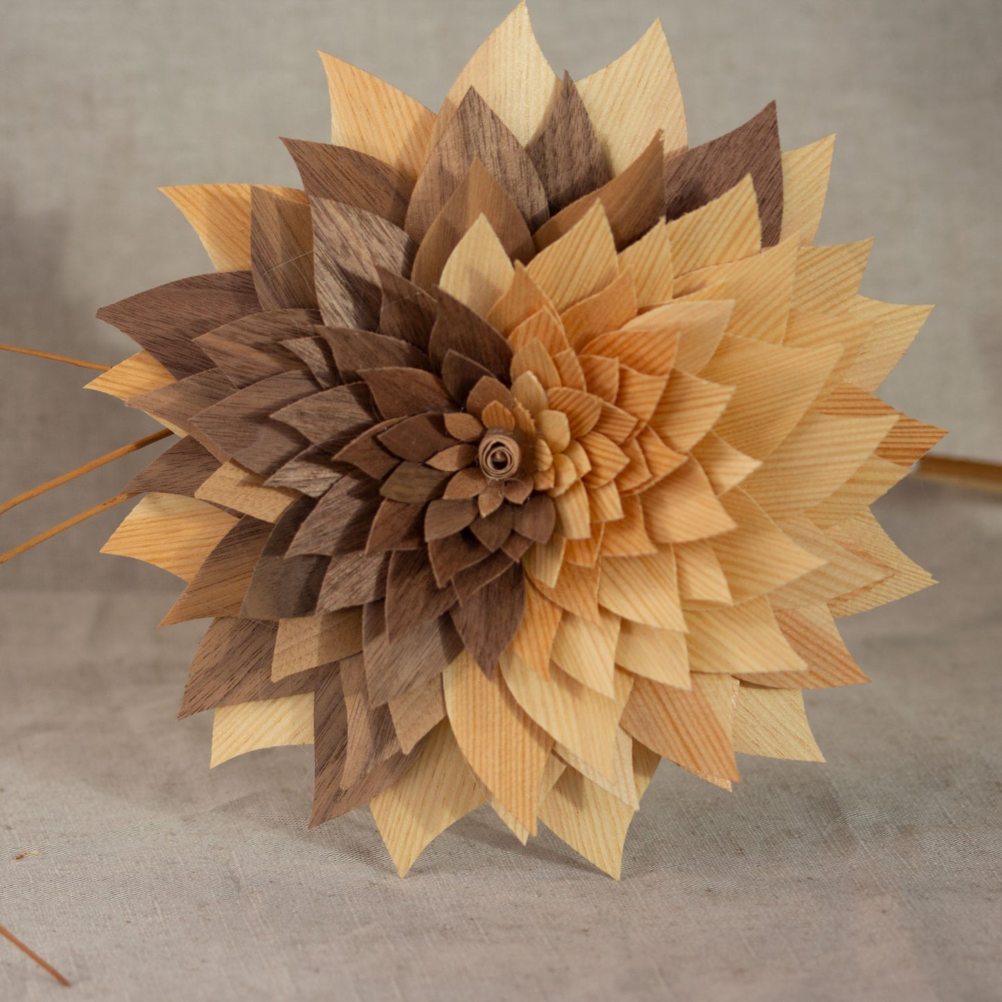 Wooden flowers