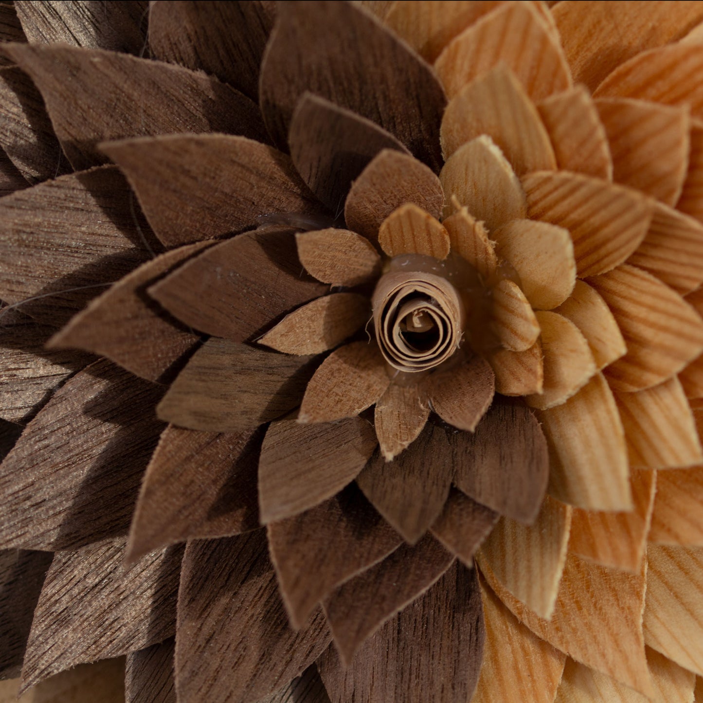 Wooden flowers