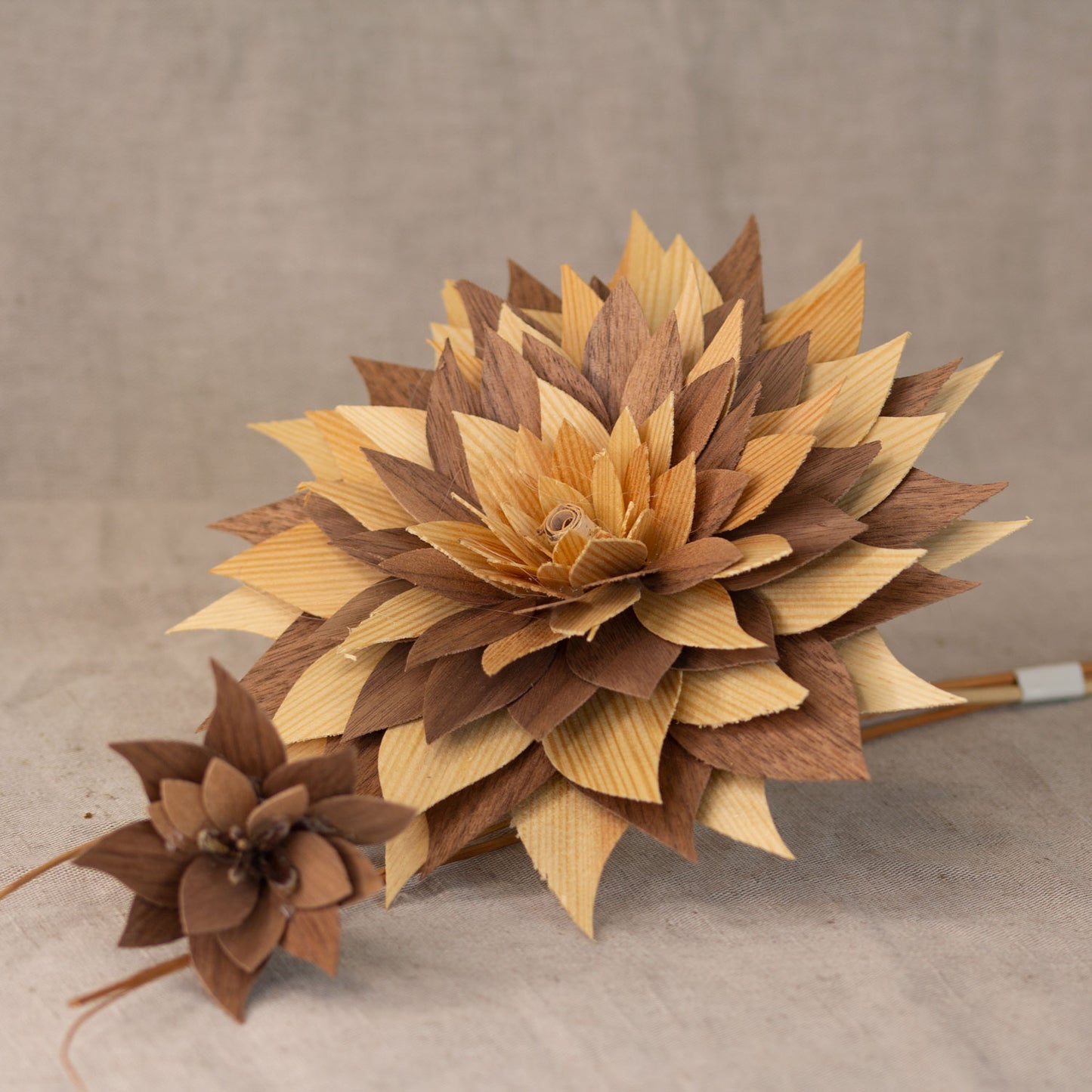 Wooden flowers