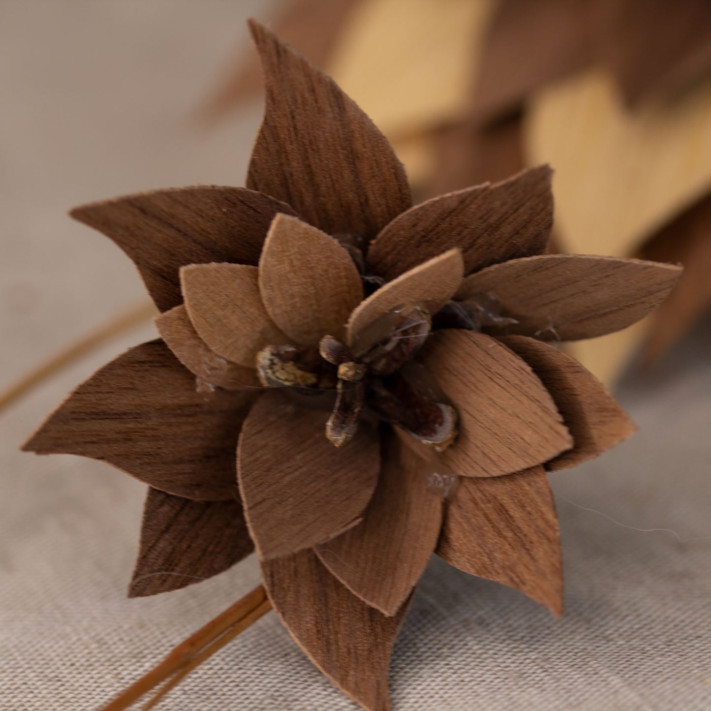 Wooden flowers