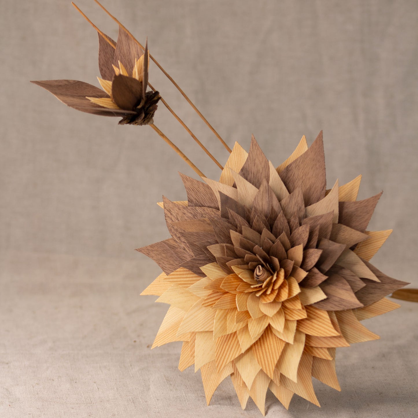 Wooden flowers