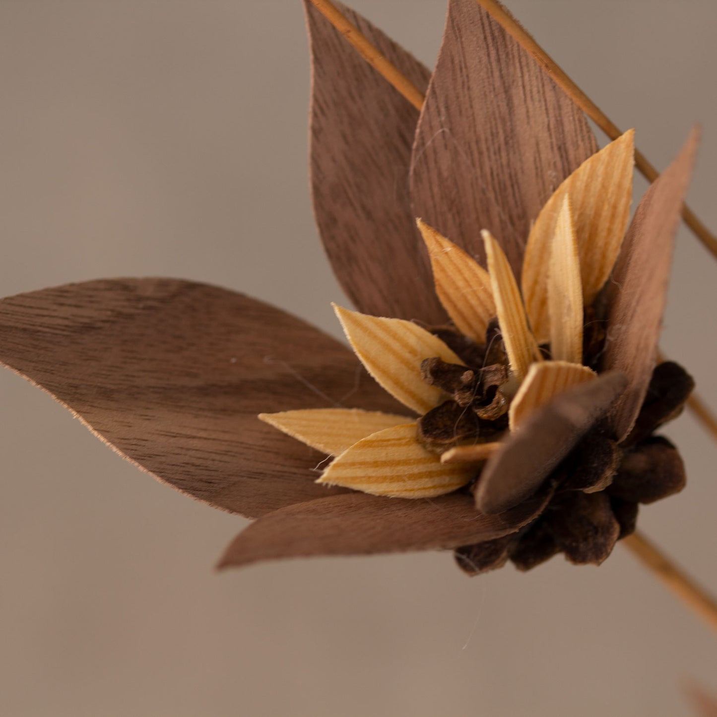 Wooden flowers