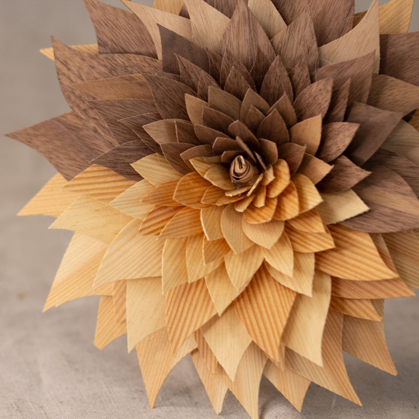 Wooden flowers