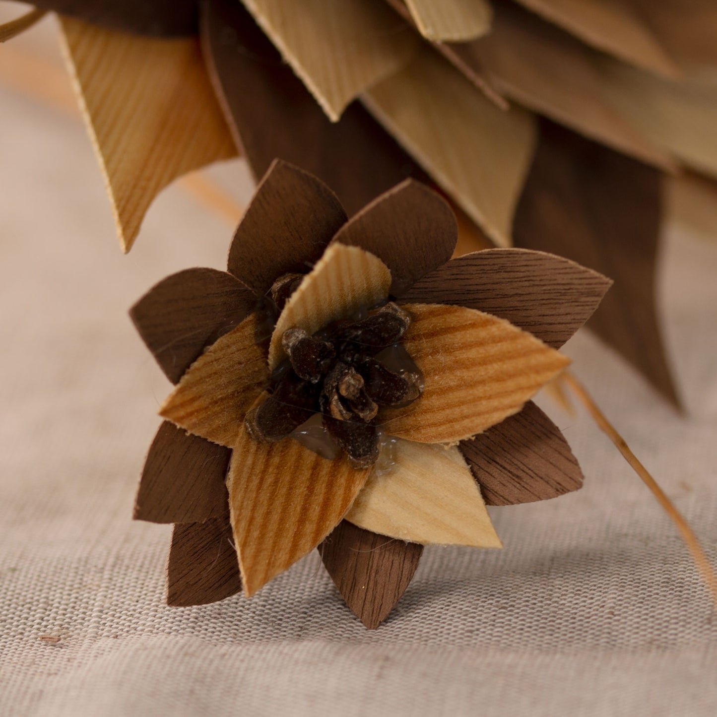 Wooden flowers