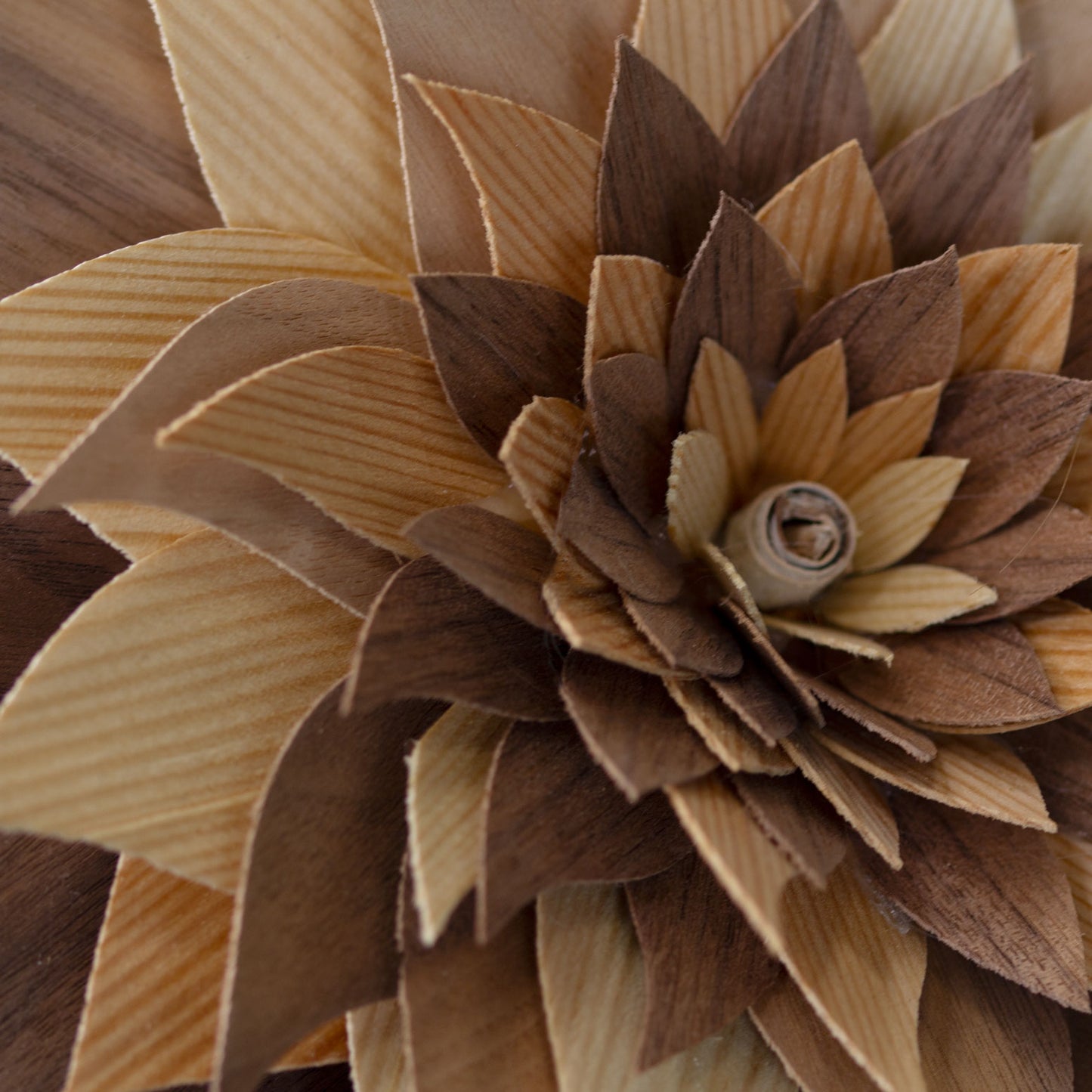 Wooden flowers